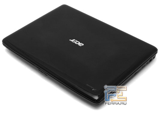 Acer Aspire 7730G: внешний вид в закрытом состоянии